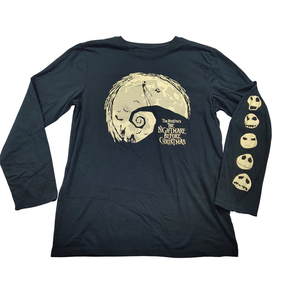 Disney Nightmare Before Christmas Jack Skellington Long Sleeve Shirt Kids 14/16‎